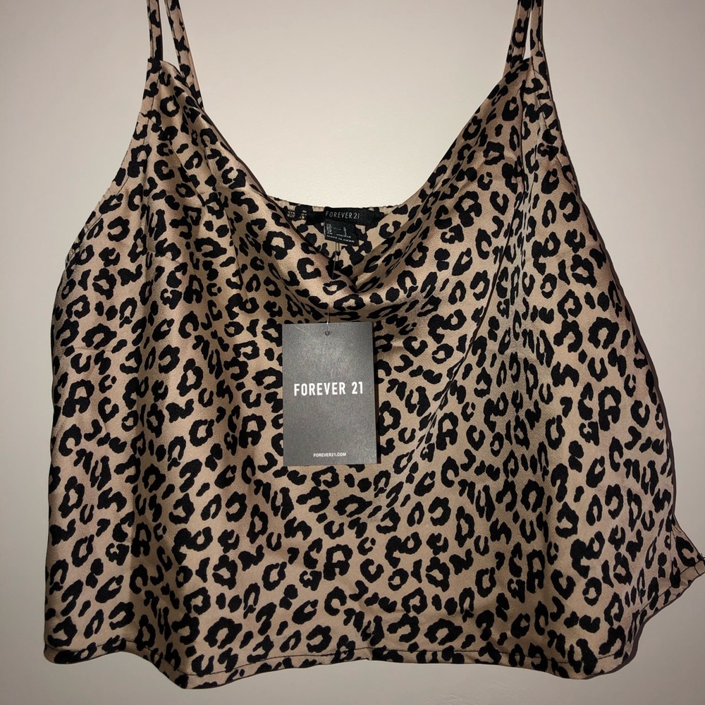 Forever 21 cheetah crop top